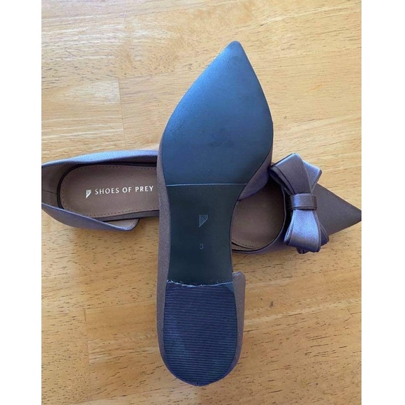 Shoes of Prey Pointed Toe Half D'Orsay Flats - Picture 3 of 6